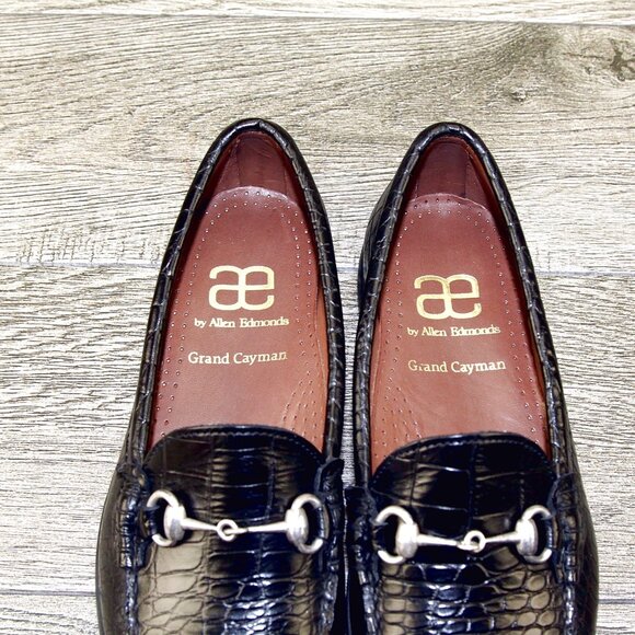 * NIB * $295 Allen Edmonds GRAND CAYMAN 7 E Black * add $15 new Trees main image 5